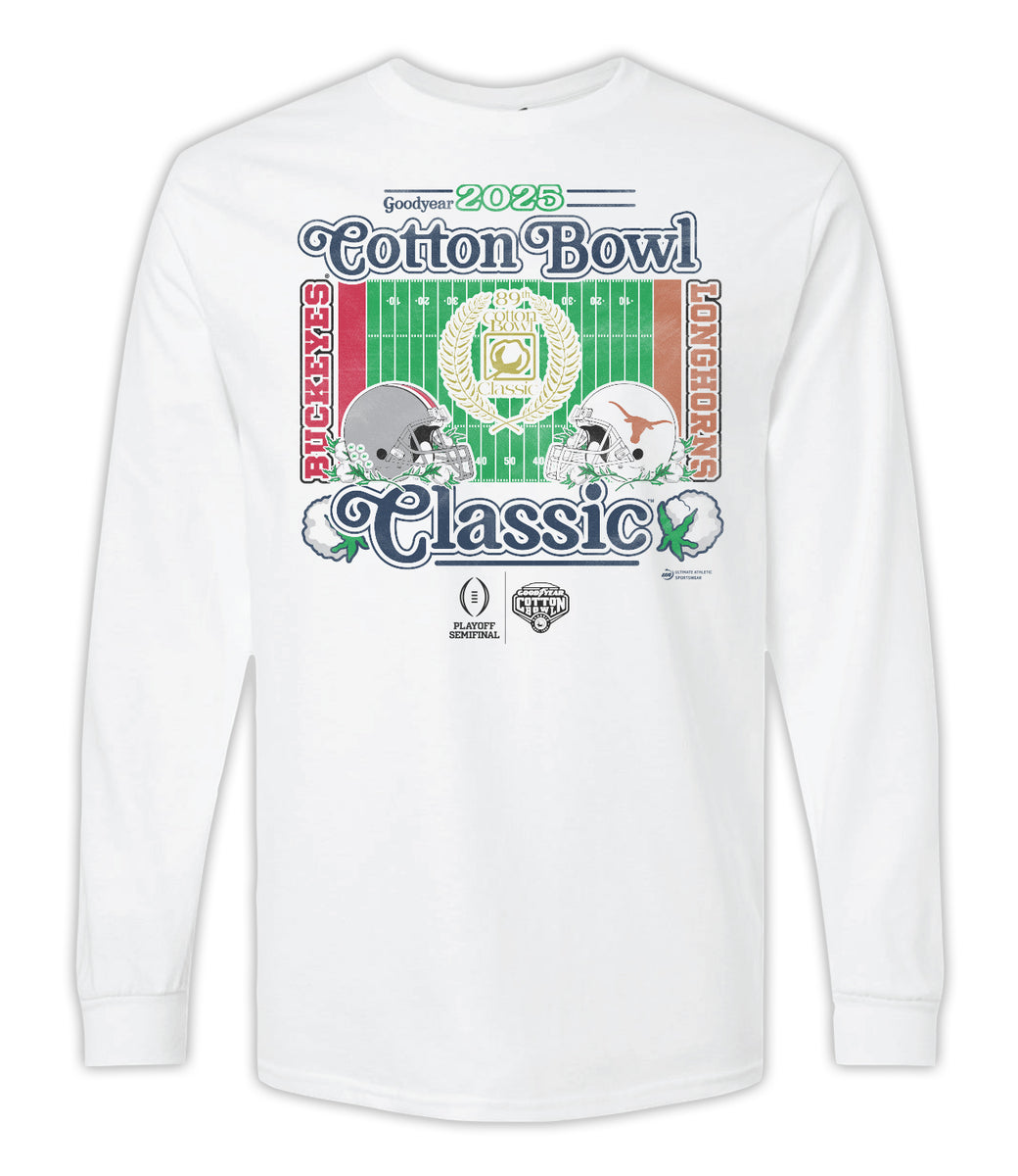 2025 Cotton Bowl 2-Team Retro White LST – Cotton Bowl