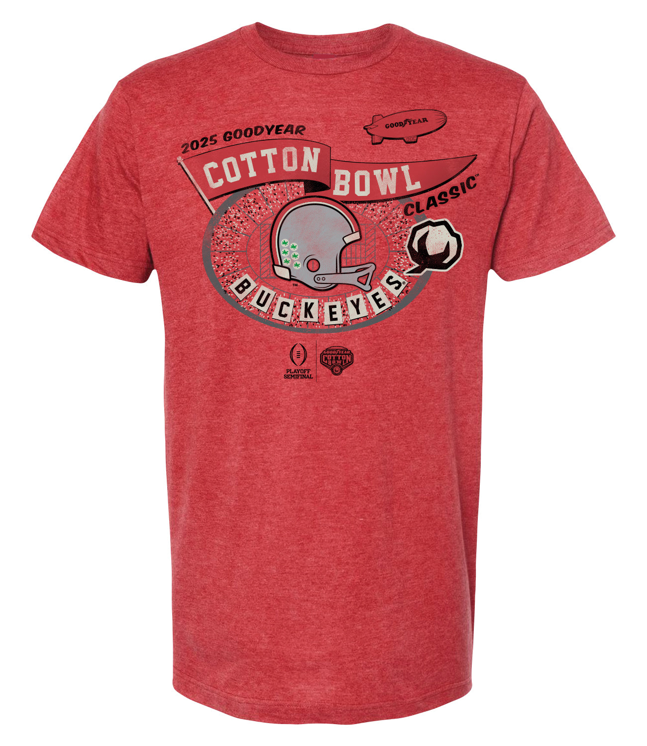 2025 Cotton Bowl Ohio State Red Heather SST - Main Image