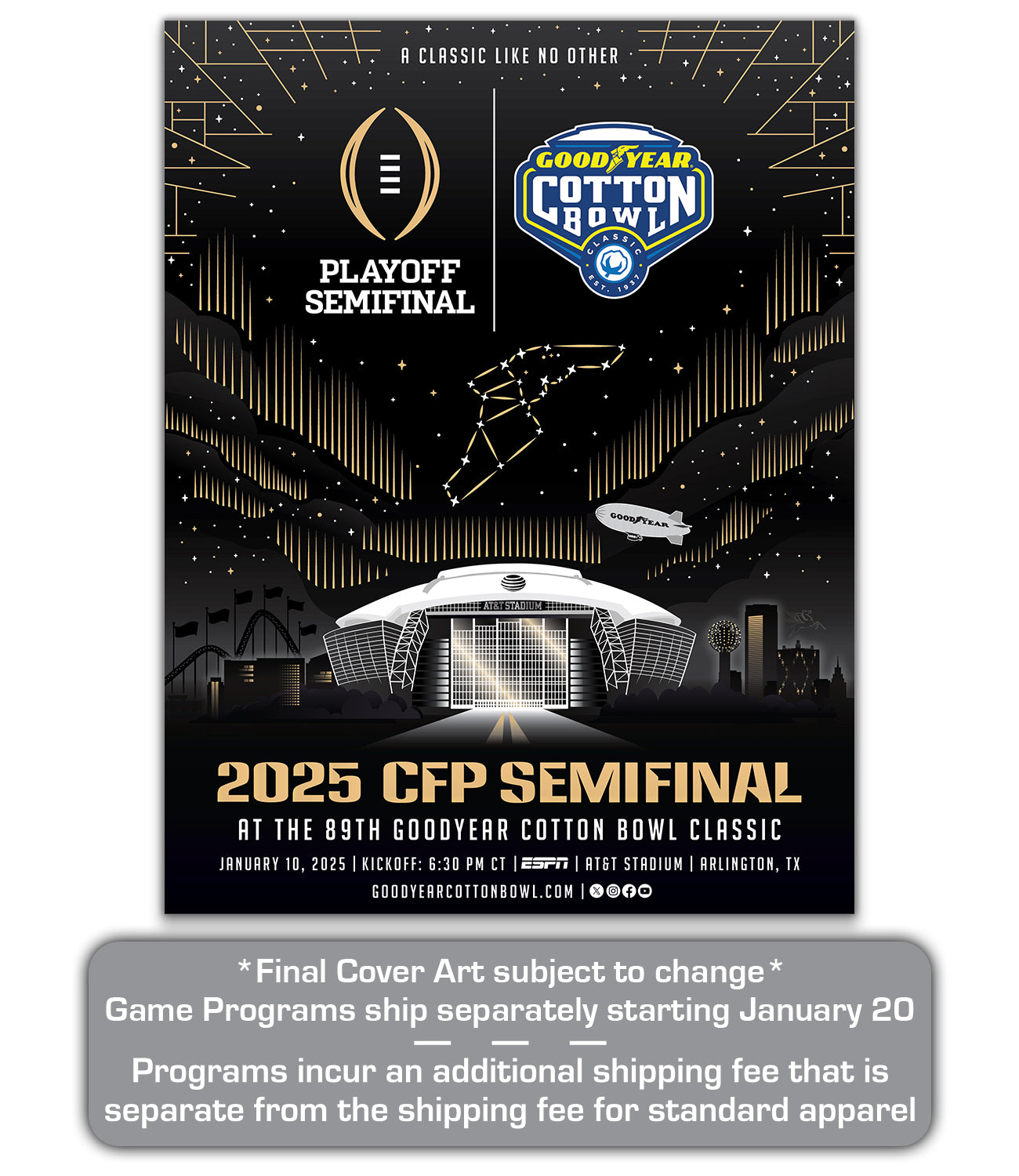 2025 Cotton Bowl Official Game Program