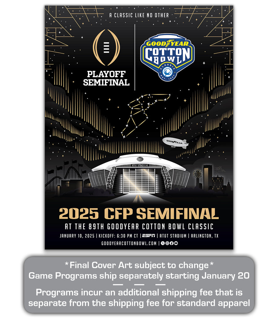 2025 Cotton Bowl Official Game Program Cotton Bowl Merchandise